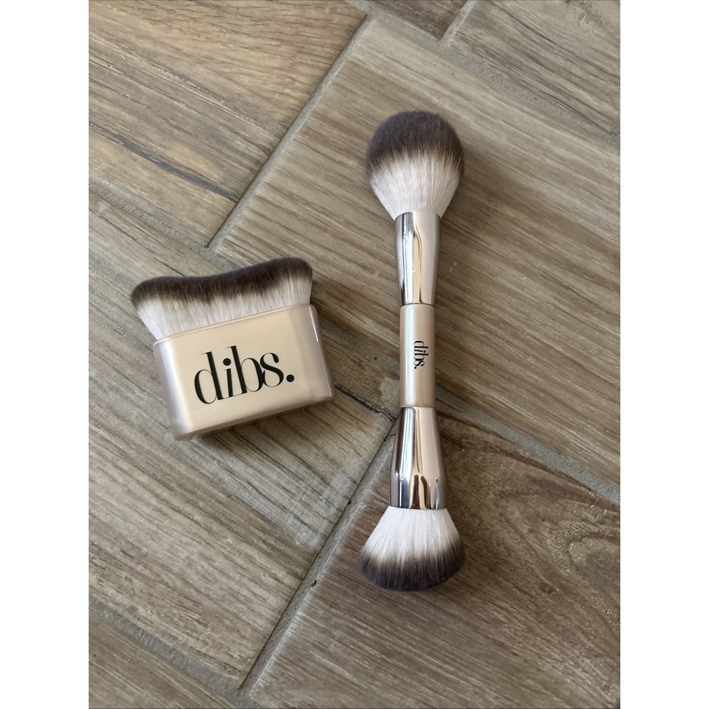 DIBS Beauty EveryBody Brush and Double Sided Face Makeup Brush Set Beige